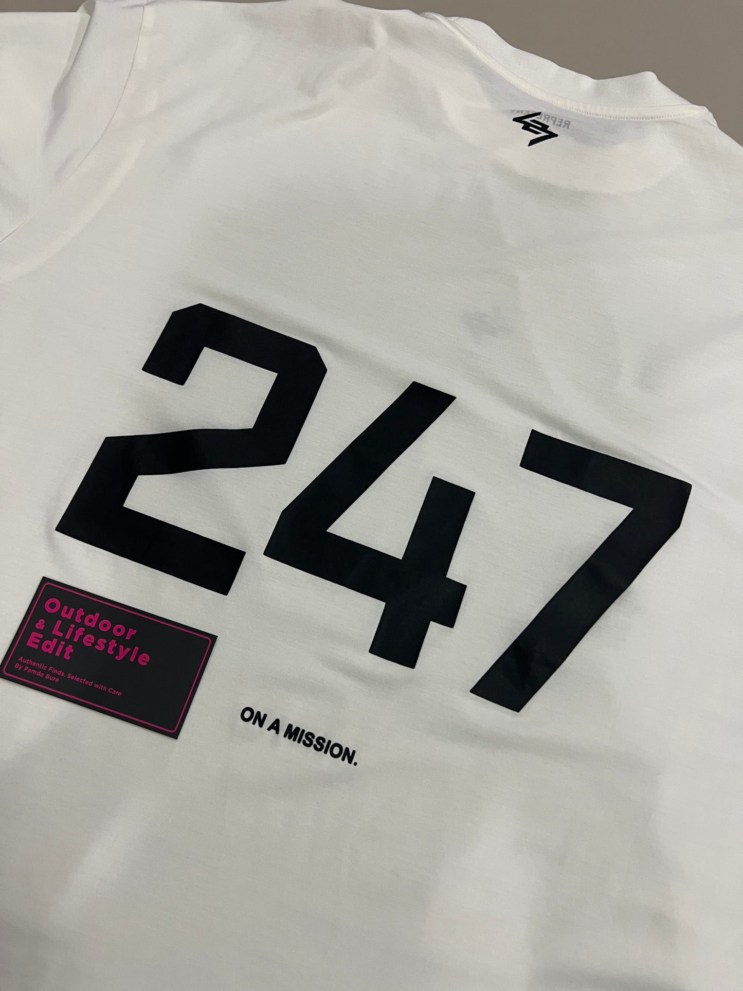 เสื้อยืดโอเวอร์ไซส์ Team 247 สีขาวล้วน - M(M)