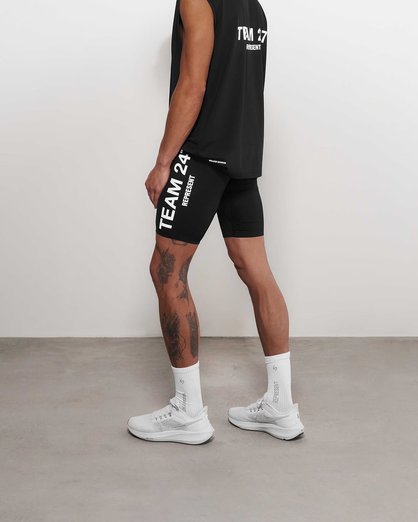 กางเกงขาสั้น Team 247 Half Tight สีดำ - S