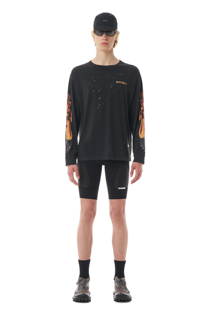 MothTech™ "TheRocker" Long Tee Aged Black