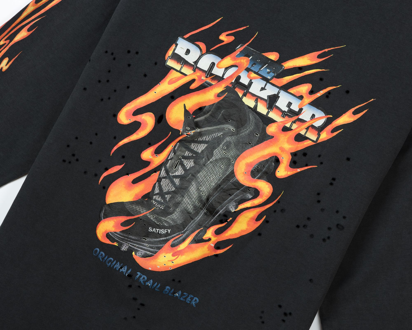 MothTech™ "TheRocker" Long Tee Aged Black