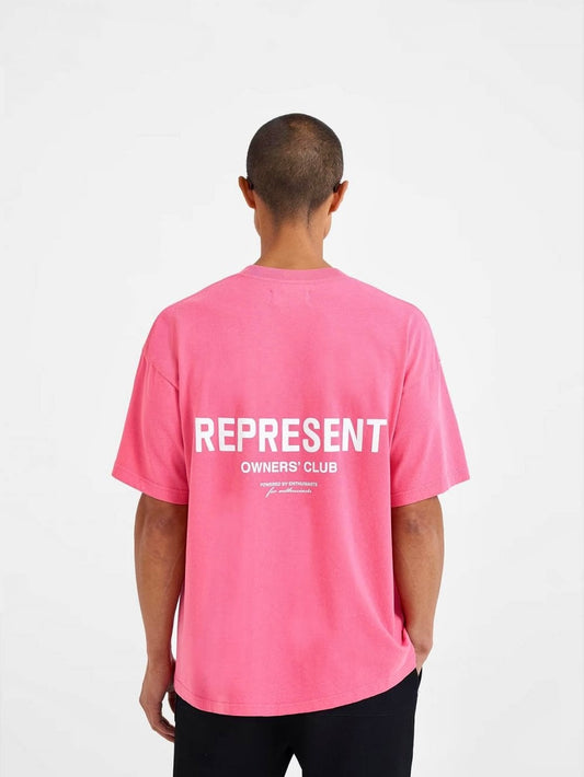 เสื้อยืด Owner's Club สีชมพู Bubble Gum - M