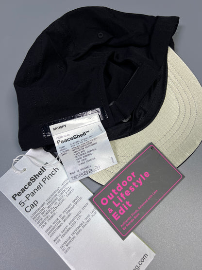 Peaceshell™ 5 Panel Pinch Cap Black - One Size(U)