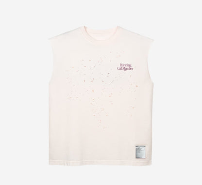 MothTech™ 10 Year Anniverary Muscle Tee "California is for Runner" Sun Bleached Rose Water