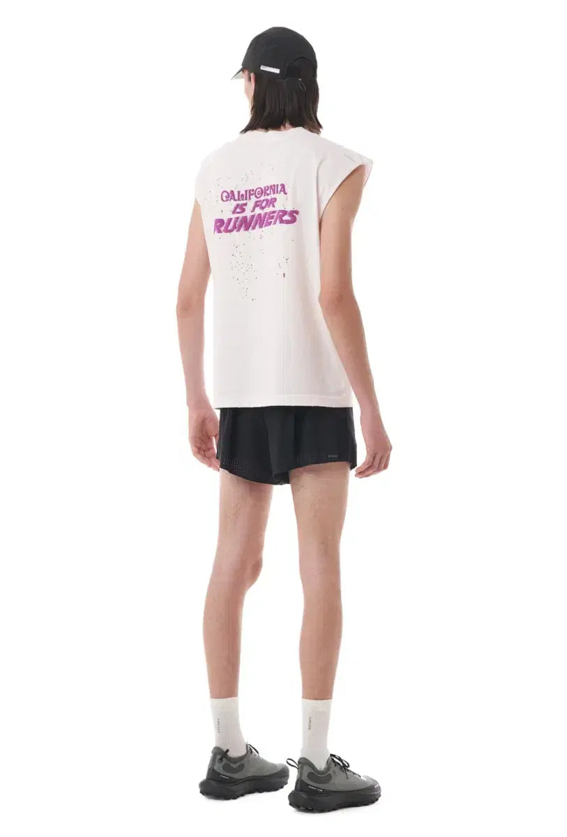 MothTech™ 10 Year Anniverary Muscle Tee "California is for Runner" Sun Bleached Rose Water