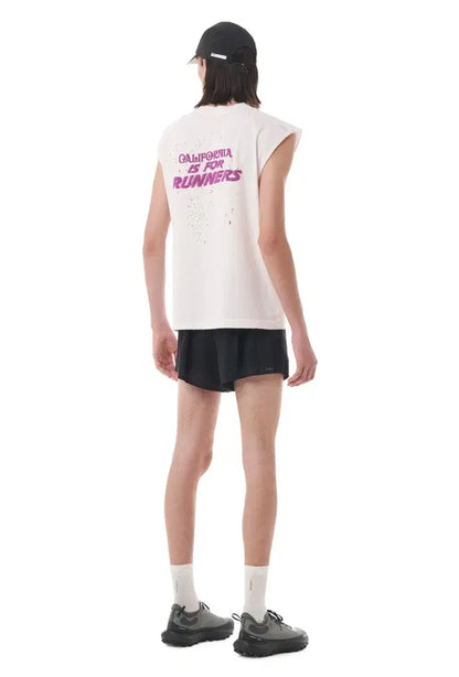 MothTech™ 10 Year Anniverary Muscle Tee "California is for Runner" Sun Bleached Rose Water