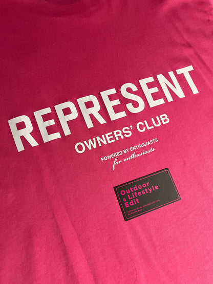 เสื้อยืด Owner's Club สีชมพู Bubble Gum - M