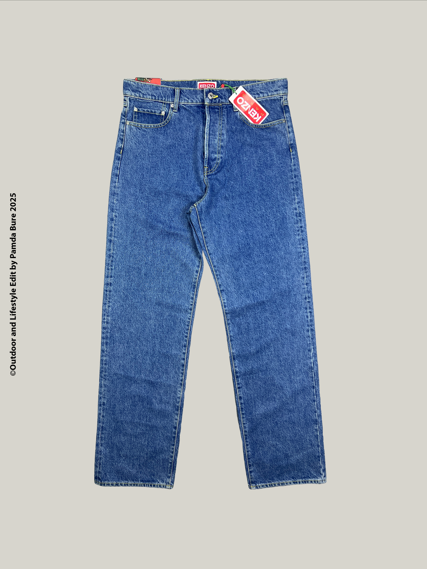 Asagao Stone-Washed Cotton Denim Jeans - 34" (M)