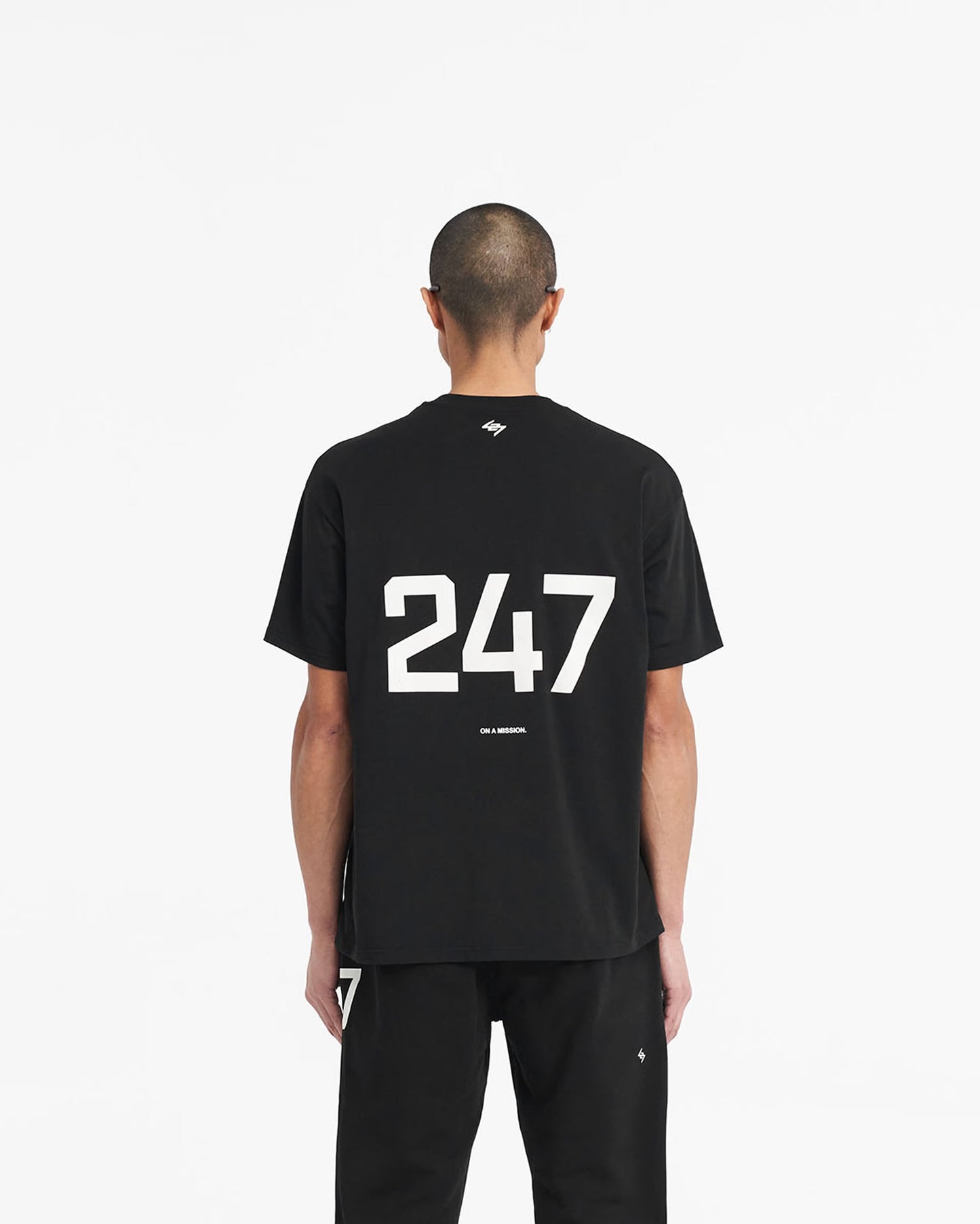 เสื้อยืดโอเวอร์ไซส์ Team 247 สีดำเจ็ท - M(M)