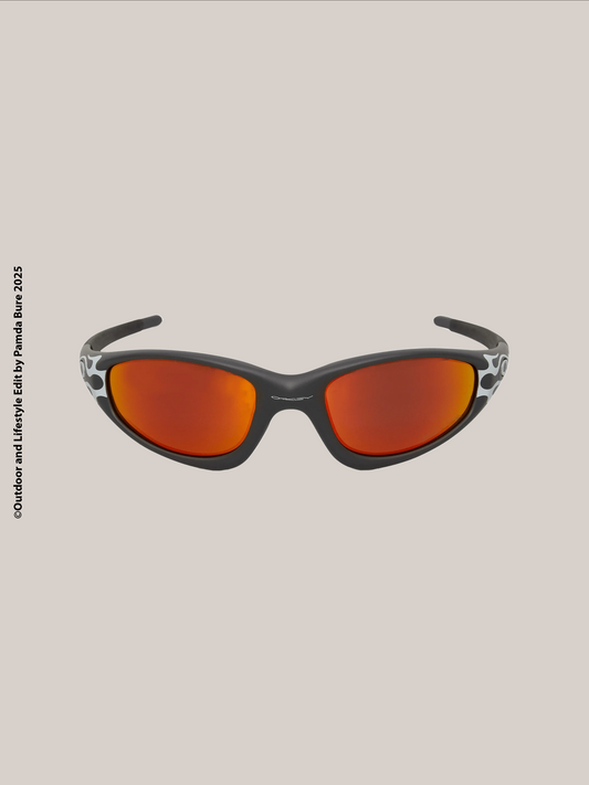 Brain Dead x Oakley Straight Jacket 99 Sunglasses Matte Dark Grey w/ Prizm Ruby