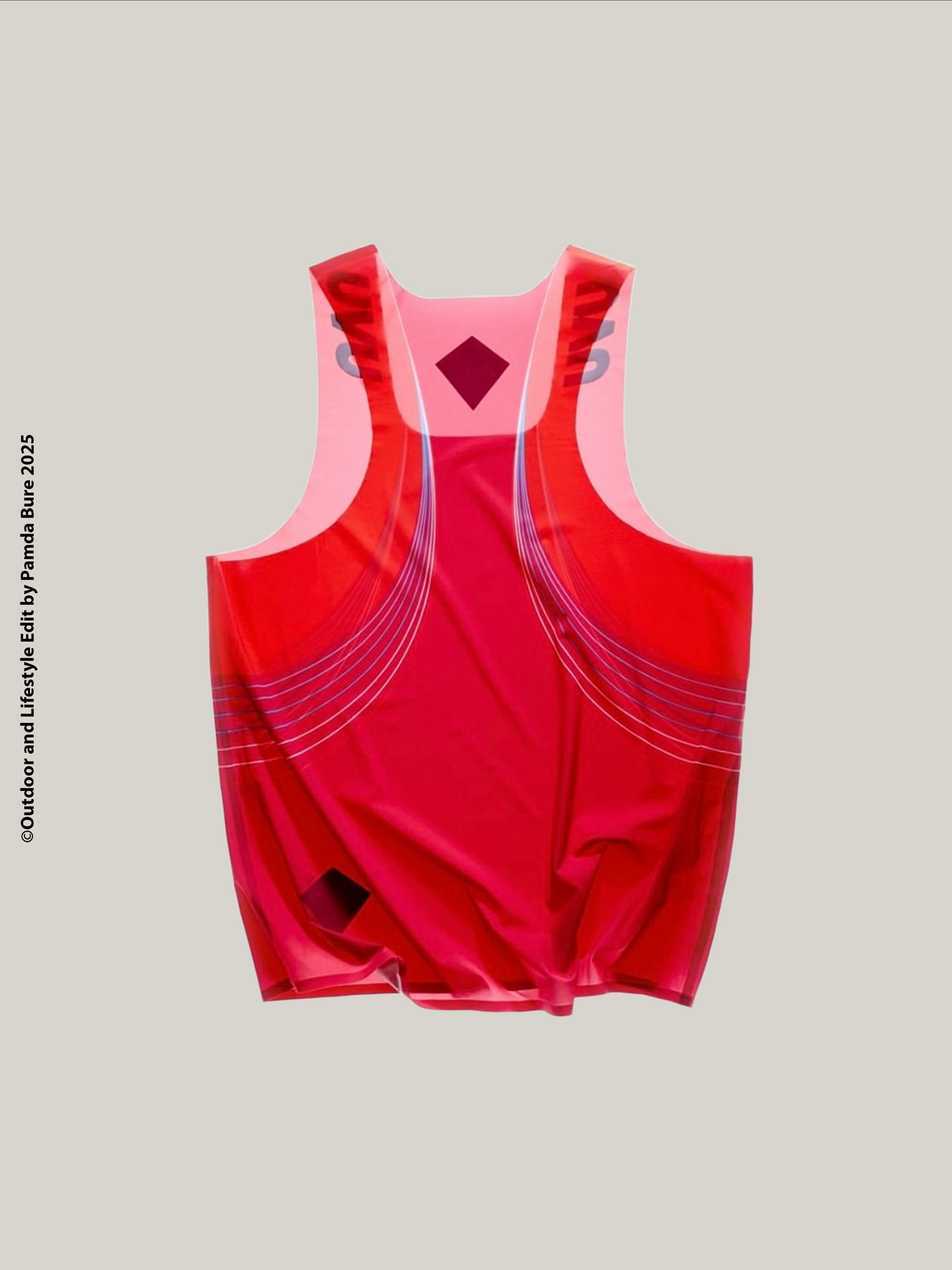 เสื้อกั๊กวิ่ง ELITE Race สีแดง