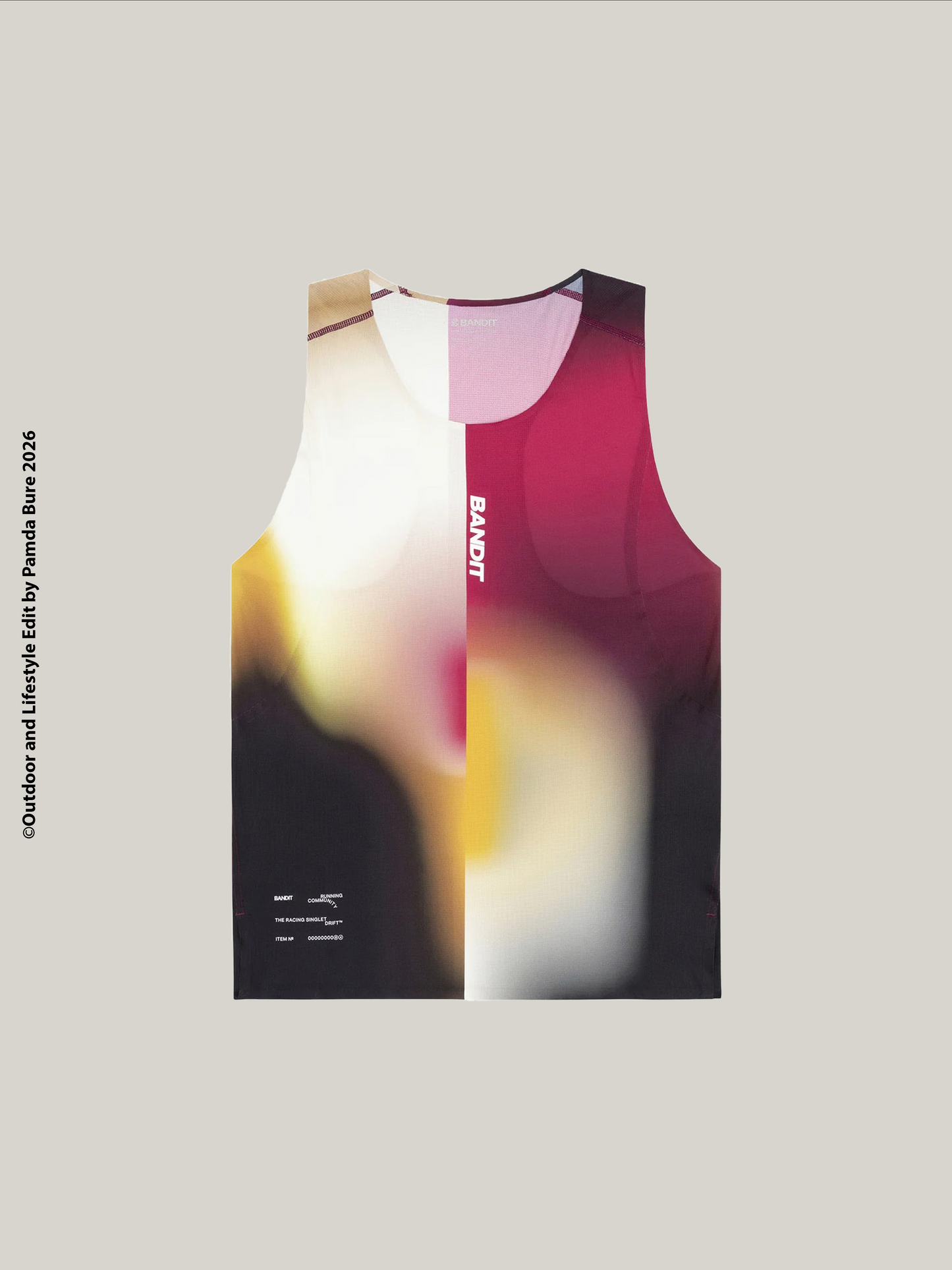 Men's Drift Racing Singlet Dijon Fig Gradient