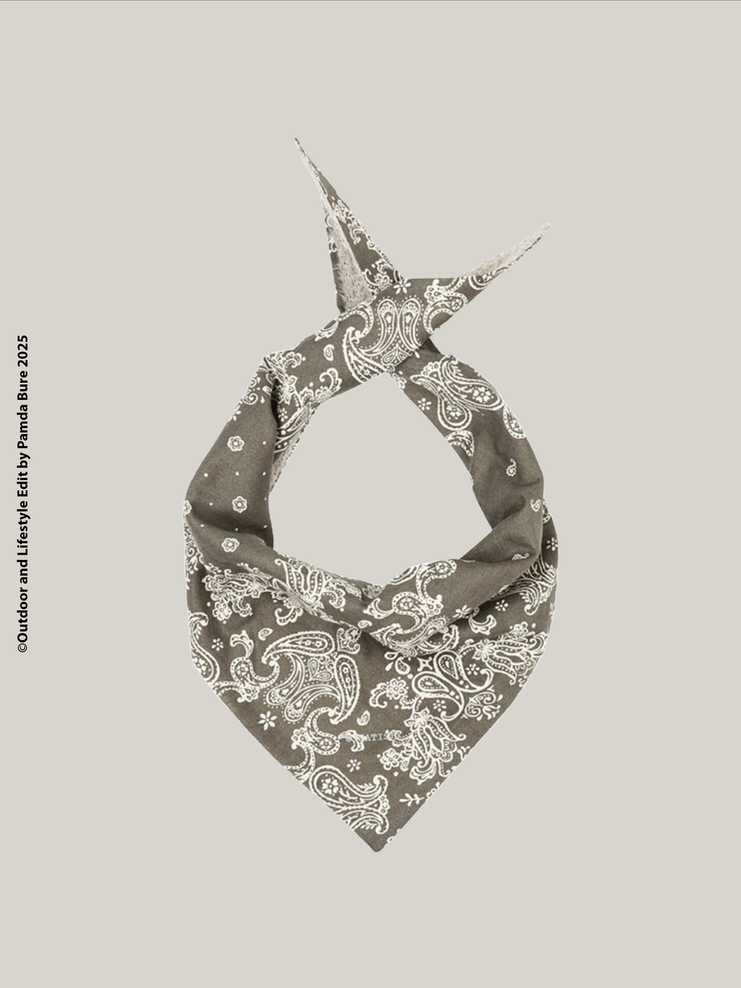 ผ้าพันคอพิมพ์ลาย FuzzFleece™ AD สีกากี