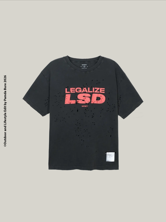 MothTech™ "Legalized LSD" Tee Aged Black