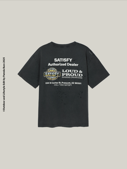 MothTech™ Satisfy Equipment T-Shirt Aged Black