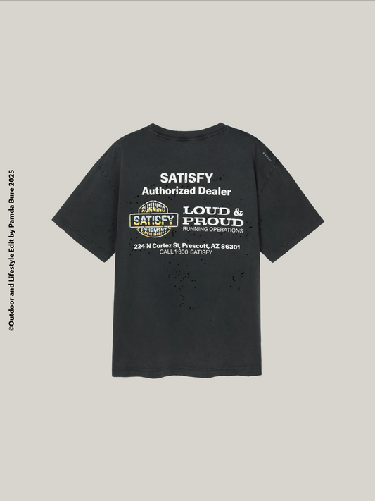 MothTech™ Satisfy Equipment T-Shirt Aged Black