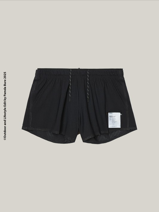 กางเกงขาสั้นผู้หญิง Space-O™ 2.5 นิ้ว สีดำ