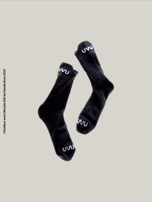 ELITE Running Sock Black (U)