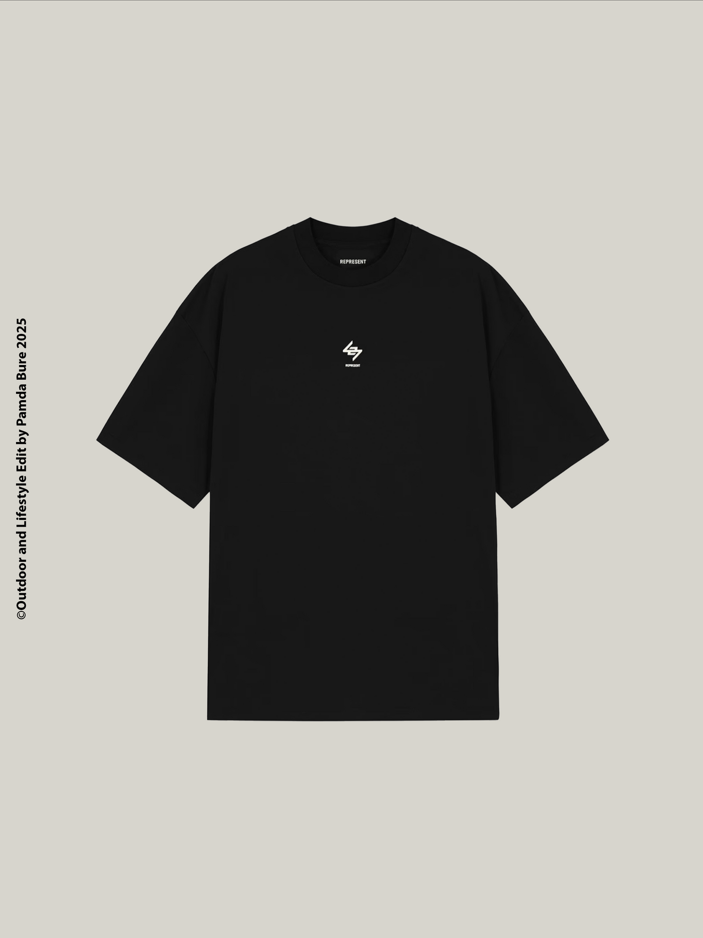 เสื้อยืดโอเวอร์ไซส์ Team 247 สีดำเจ็ท