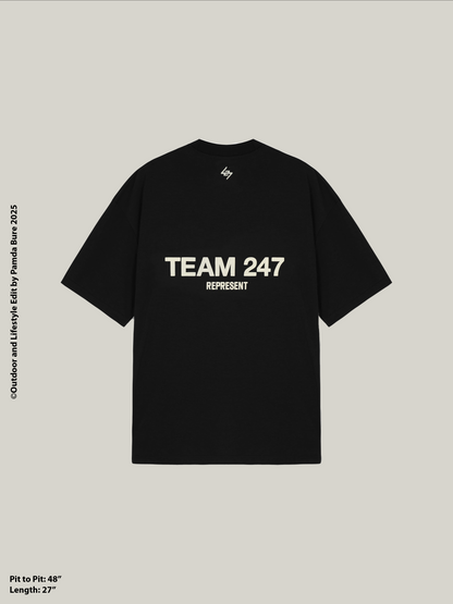 Team 247 Oversized T-Shirt Black (M)