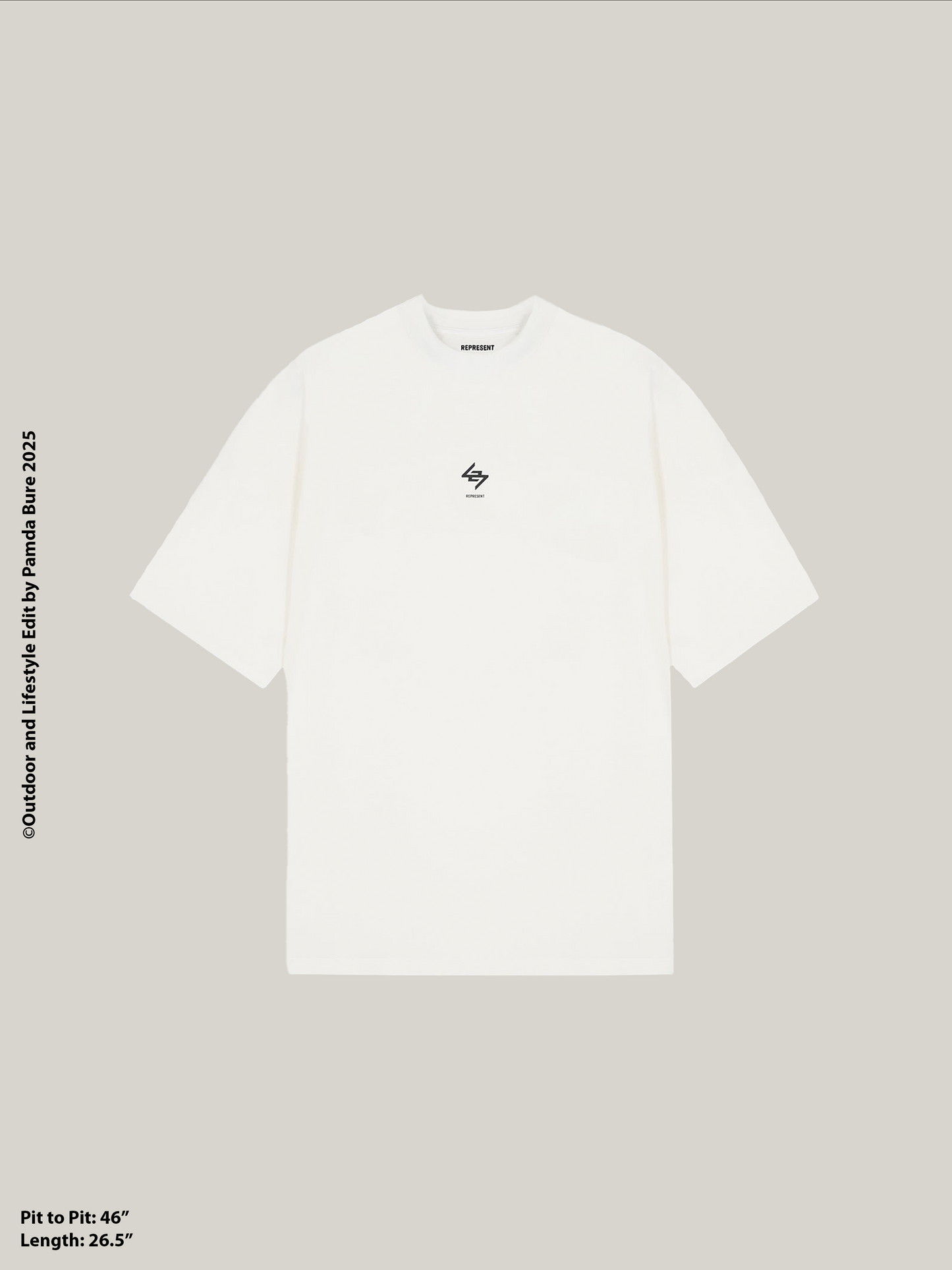เสื้อยืดโอเวอร์ไซส์ Team 247 สีขาวล้วน - M(M)