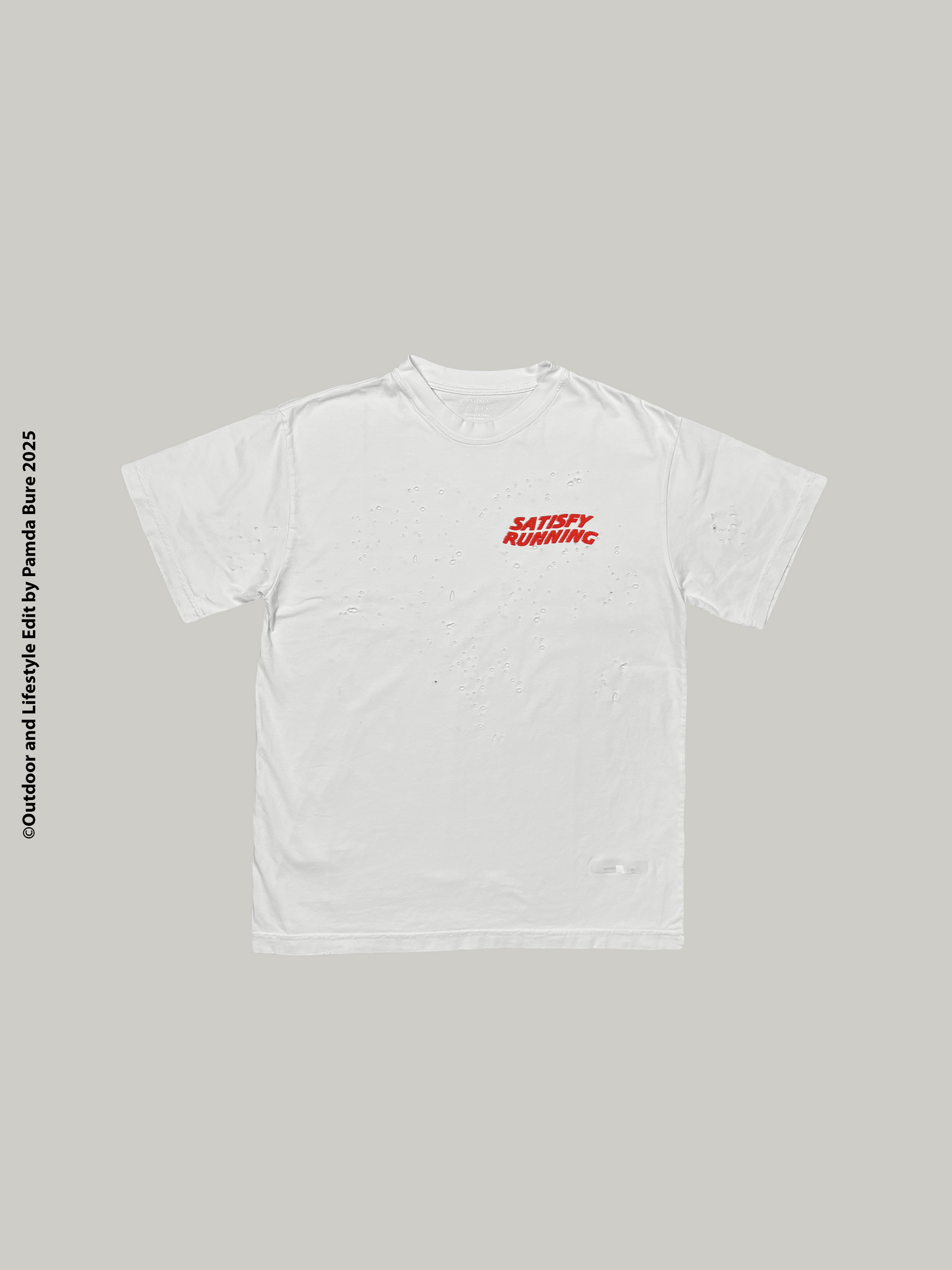 MothTech™ T-Shirt "SATISFY Running" Red Logo Off-White - M