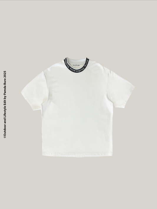 Extorr Logo Rib T-Shirt White - L (M)