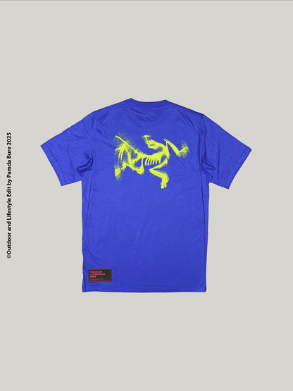 Kragg SL Cotton Blurred Bird Shirt SS Electra/Euphoria - S,M,L(M)