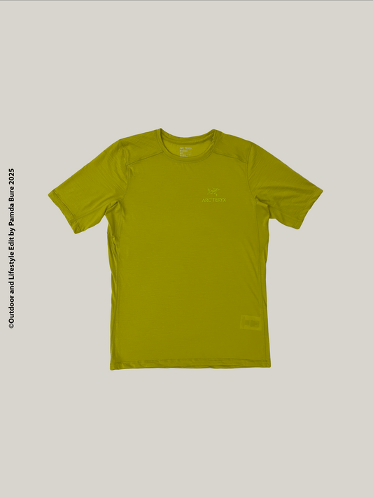 IONIA MERINO WOOL Arc'Word Running Shirt Chartreuse - S (M)