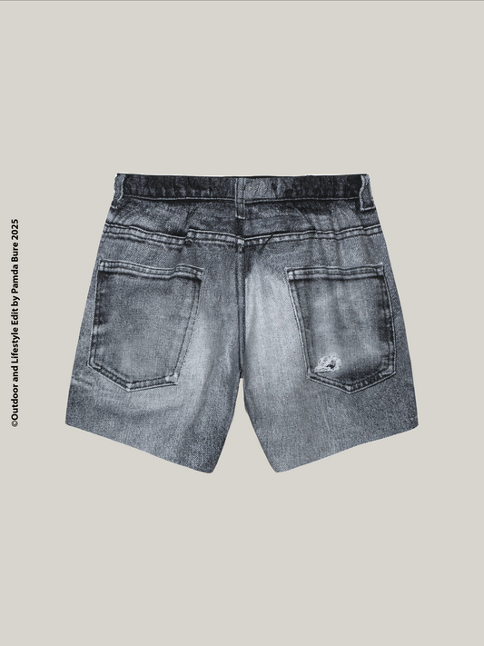 PeaceShell™ 5" Unlined Shorts Black Denim