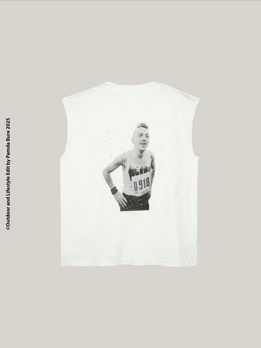 MothTech 10 year Running Cult Member Muscle T-Shirt White – M (M)
