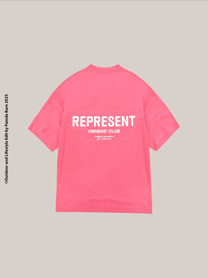 เสื้อยืด Owner's Club สีชมพู Bubble Gum - M