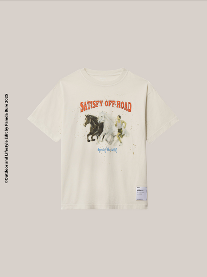 MothTech™ T-Shirt Offwhite "Spirit of The Wild Horse"