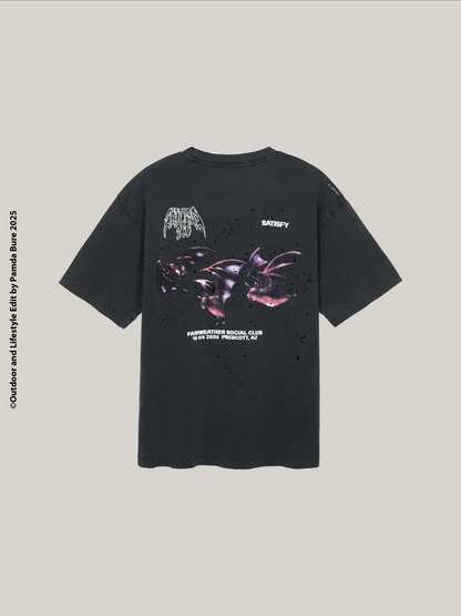 MothTech™ "Saddles" Tee Aged Black